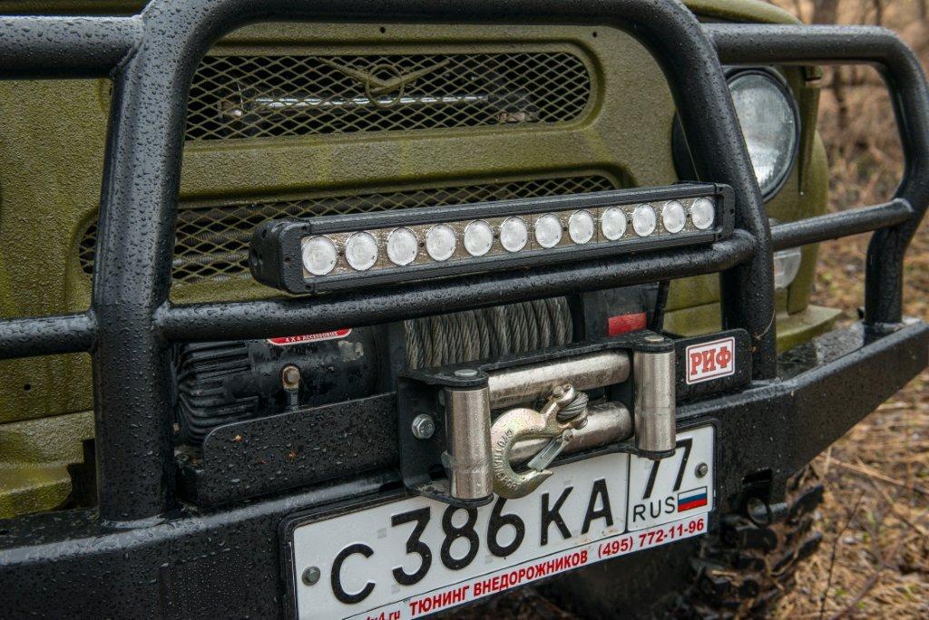 УАЗ 469 лебедка в переднем бампере